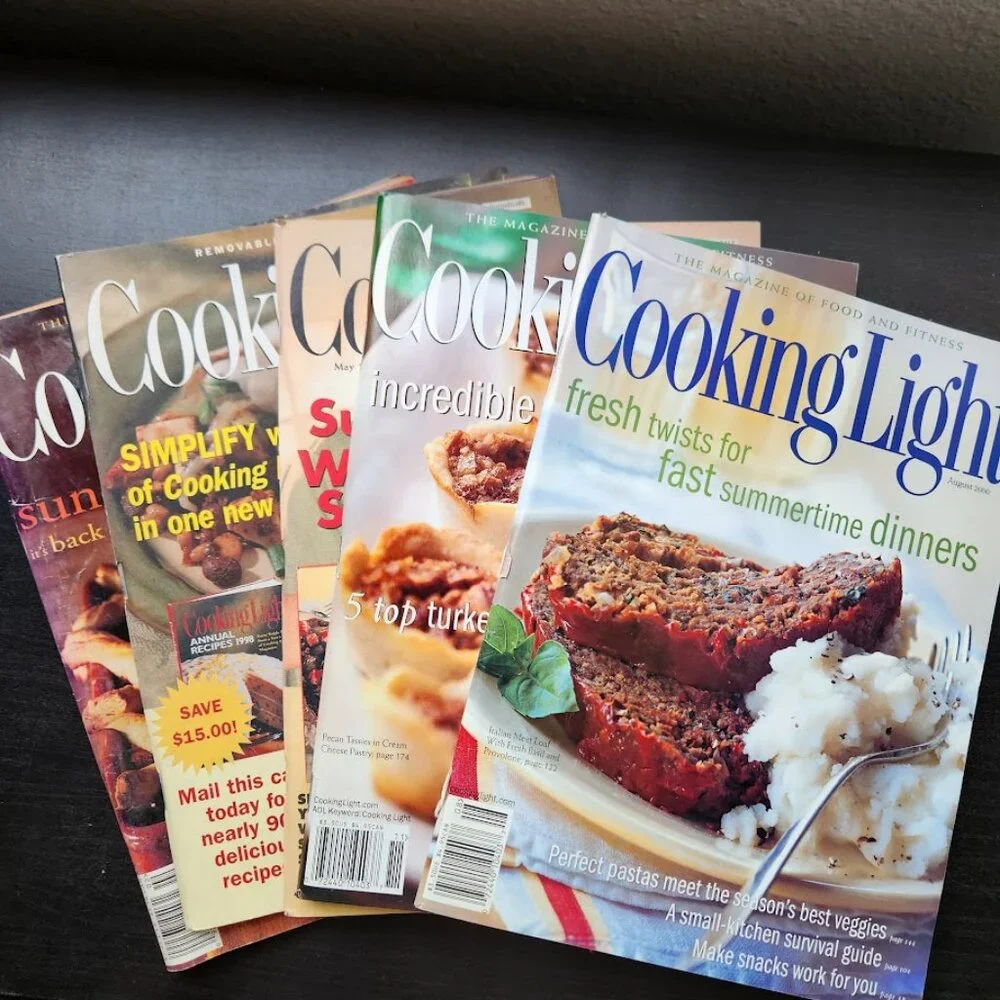 1 Vintage Cooking Light Magazine Picked at RANDOM Cookbook Recipes Reading Suppl